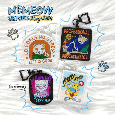 Memeow Keychain
